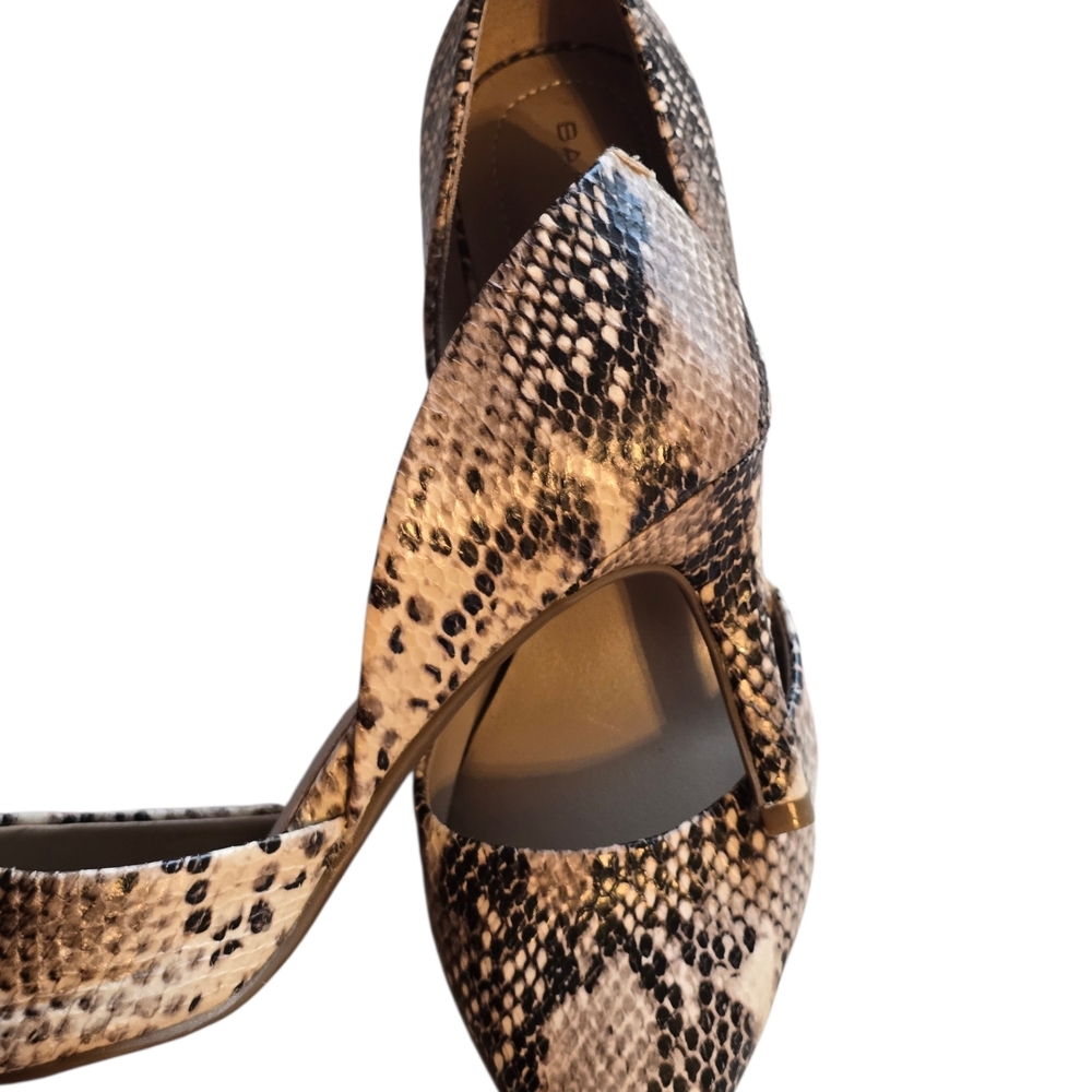 Bandolino Gingere D'Oray Reptile Snakeskin Print Heels Baddie Sexy Size 7 - Picture 4 of 8